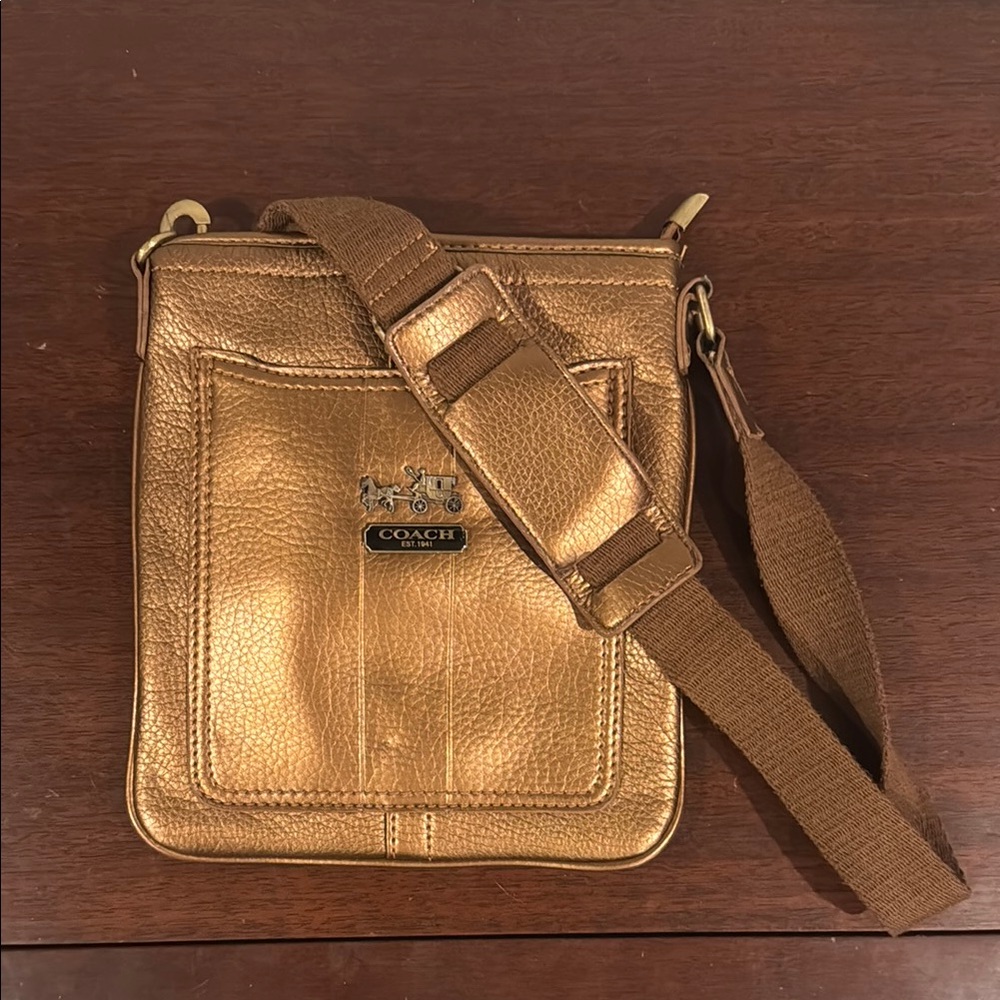 Coach Gold Crossbody Bag